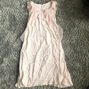 Free People Light Pink Frost Ruffle Dress Size 4